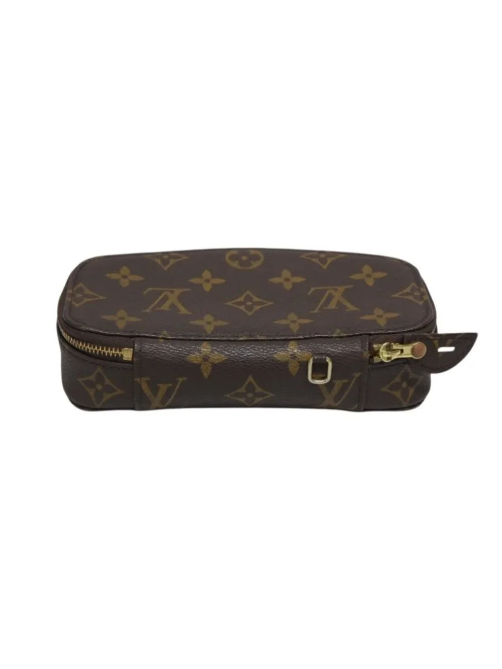 Louis Vuitton Poche Monte Carlo Jewelry Case Brown Gold
